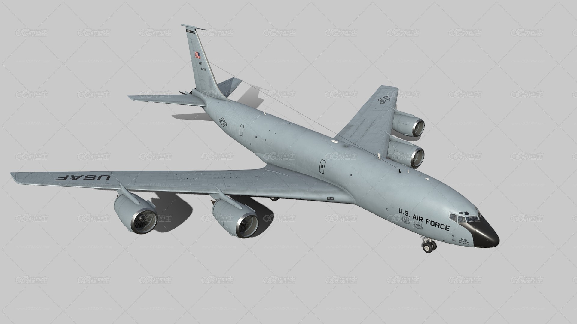 美国空军波音飞机    空军波音KC-135   军用飞机-1