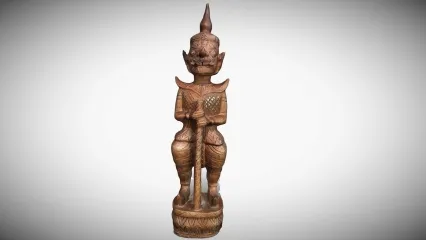 巨大雕像  佛教徒佛教徒  幻想人物木雕  印度教神化人  古老天王