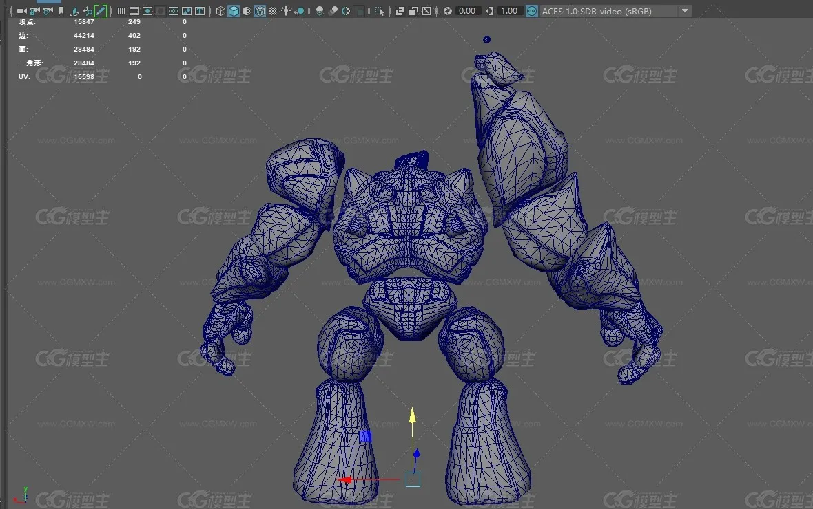 古老的魔像 石傀儡 石头巨人 3D模型 风格化人-7