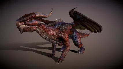 次时代PBR恶龙  写实飞龙  科幻龙   怪物龙王