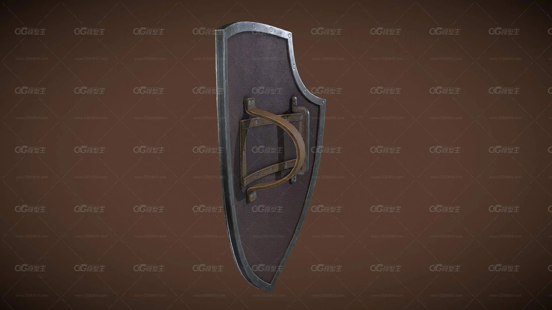 热兵器 骑士武器 骑士盾牌 木制盾牌 游戏盾牌-3