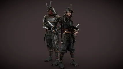日本武士 武士铠甲 日本幕府 战国时期服装 武将 古代武士 日本铠甲