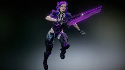 女人 女机器人 赛博朋克 女战士 女武士 科技女孩 科幻人物
