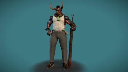 死亡使者  牛魔人 恶魔 地狱魔王 牛角人妖怪 怪物怪兽 末日使者