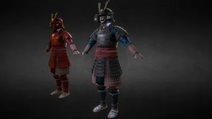 军队武士  武士盔甲 日式盔甲 