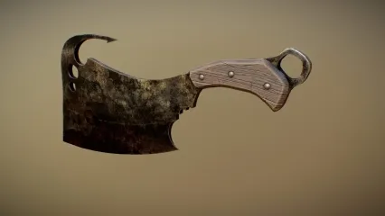 带肉钩切肉刀   写实切肉刀  现代刀武器 冷兵器 