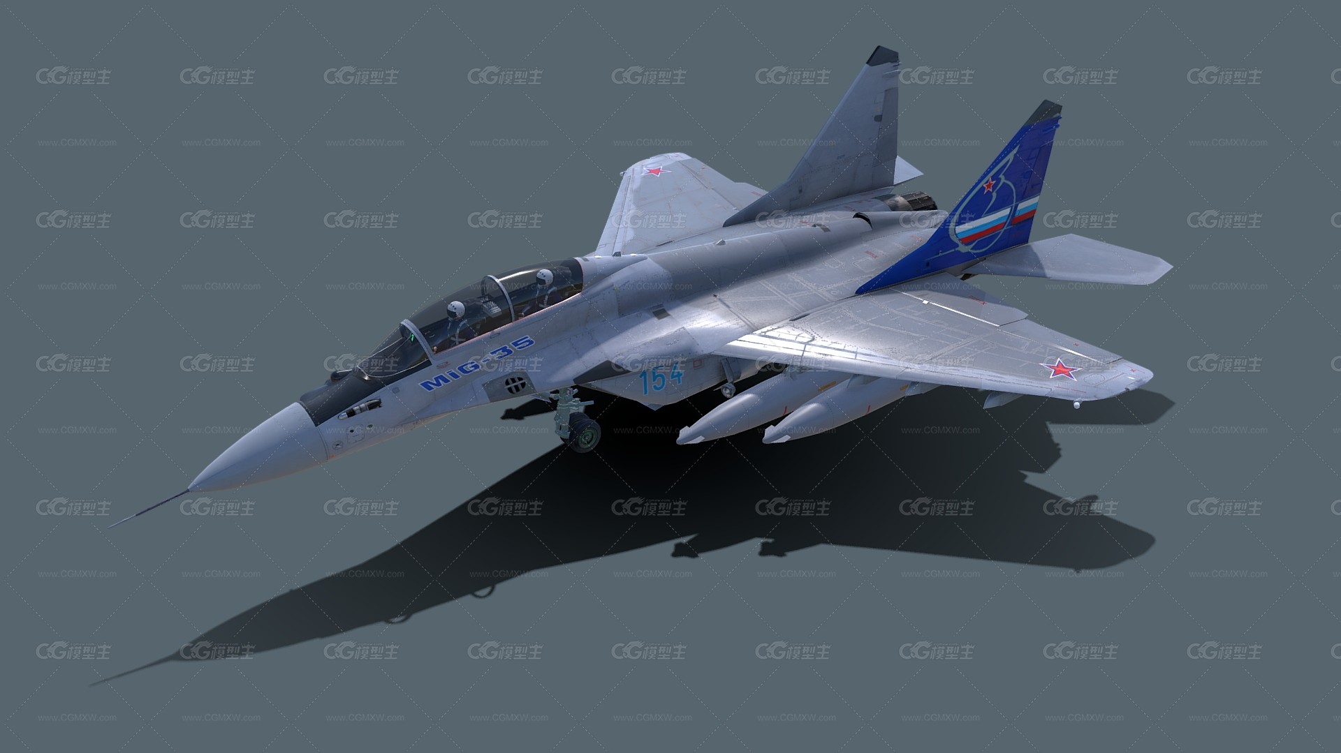 战斗机  轰炸机 军用战斗机 MiG-35战斗机-3