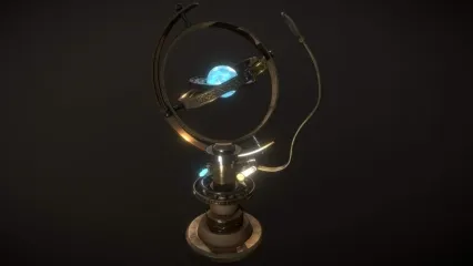 奇幻水晶陀螺   魔法水晶 陀螺仪 中世纪陀螺仪 场景道具