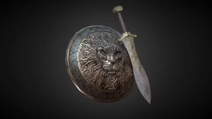 PBR圆盾   加大短剑  盾牌 短剑 青铜武器