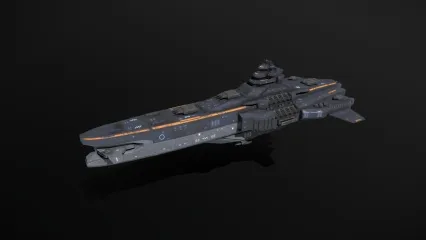 科幻重型巡洋舰漩涡号  科幻宇宙飞船  重型飞船