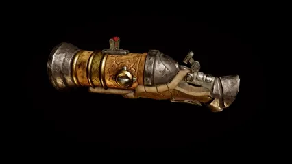 崔丝塔娜武器  复古枪 科幻武器 金色枪械