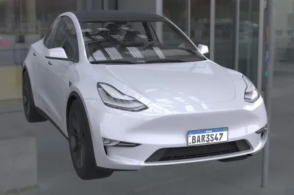 2024款特斯拉modelY新能源汽车SUV轿车
