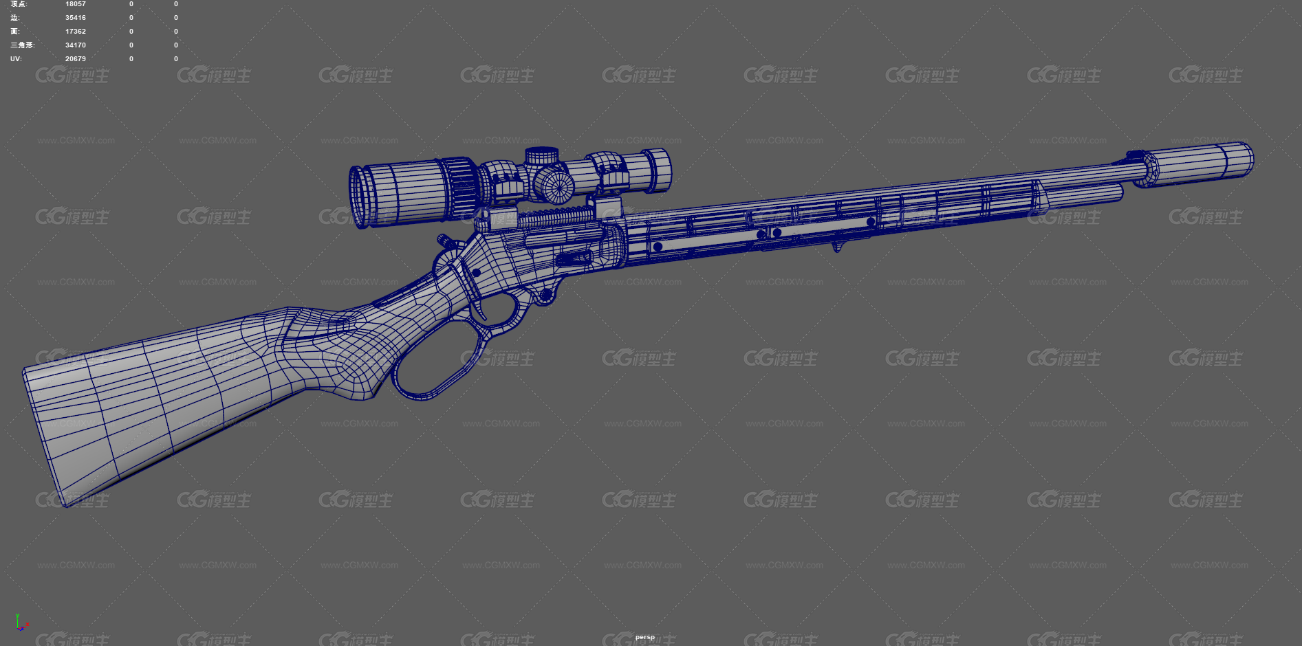 马林步枪 狙击步枪 马林M336 武器 枪械 远程武器 现代武器 军事武器 猎枪 老式步枪 瞄准镜-12