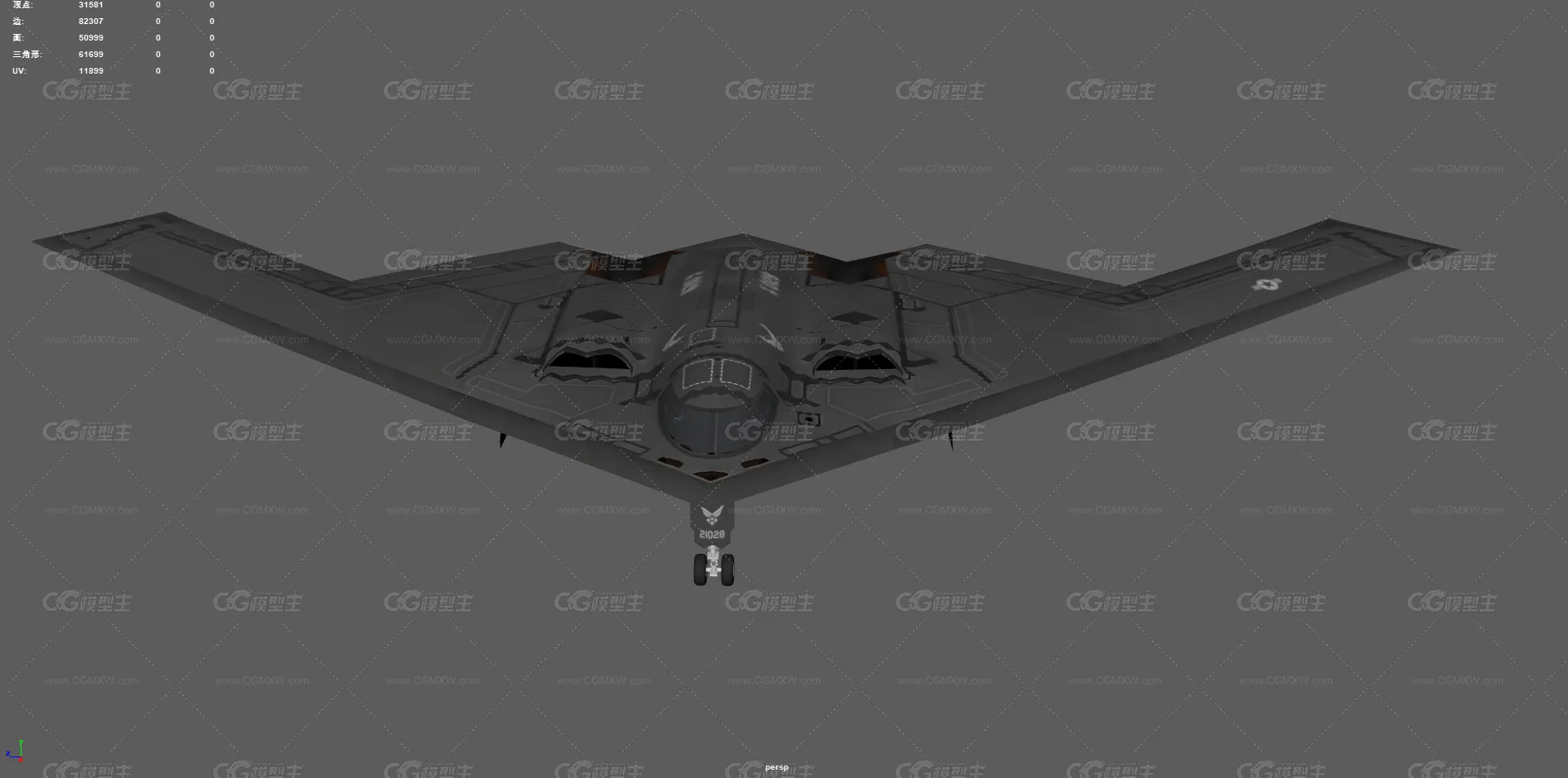 B-2幽灵轰炸机 隐身轰炸机 超音速轰炸机 军用飞机 隐形战机 战略轰炸机 远程飞翼轰炸机-8