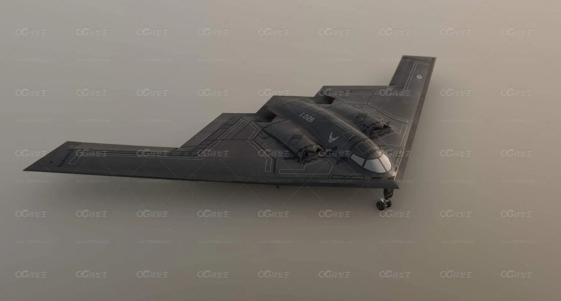 B-2幽灵轰炸机 隐身轰炸机 超音速轰炸机 军用飞机 隐形战机 战略轰炸机 远程飞翼轰炸机-2