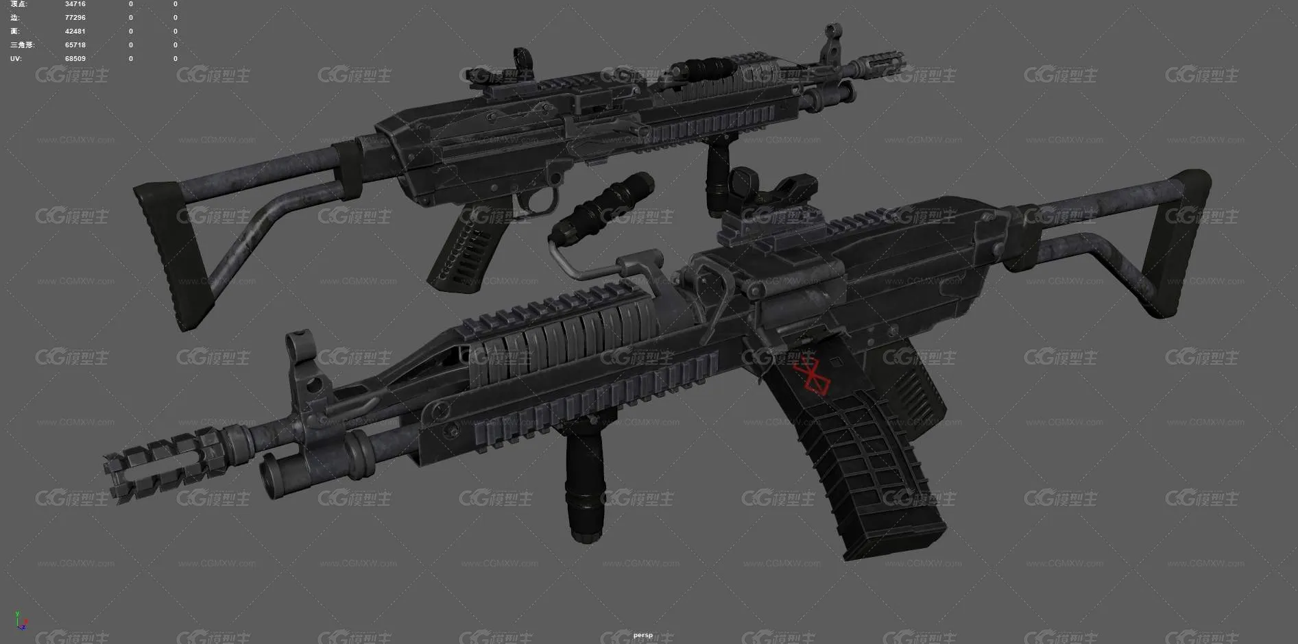 M249机枪 班用机枪 枪械 重机枪 机关枪 通用机枪 连射机枪 军事武器 自动武器 游戏装备-10