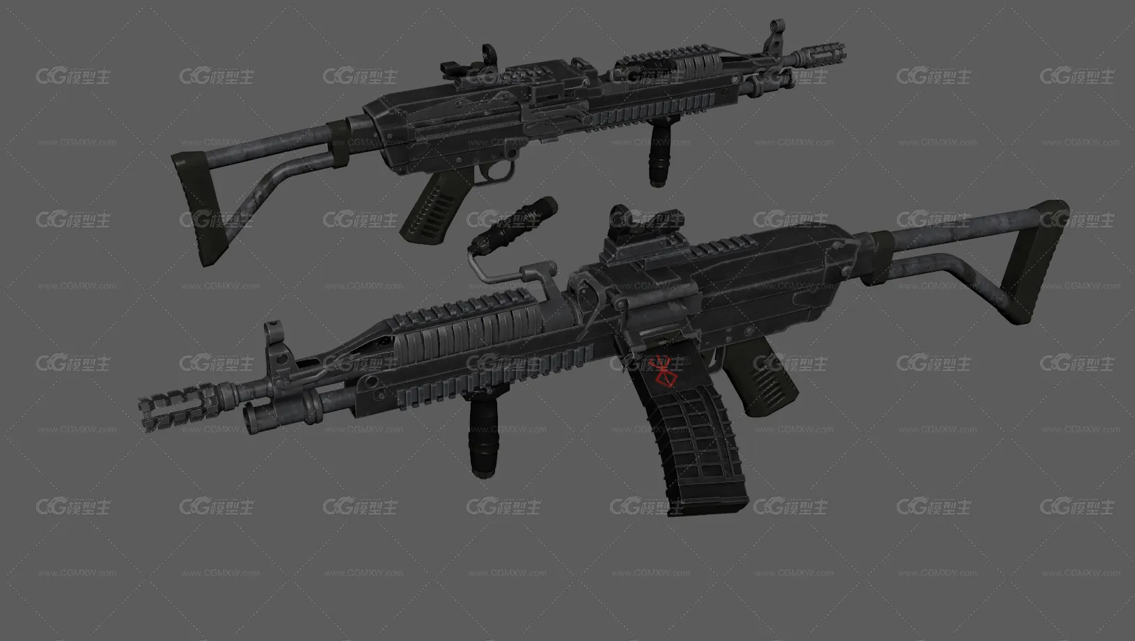 M249机枪 班用机枪 枪械 重机枪 机关枪 通用机枪 连射机枪 军事武器 自动武器 游戏装备-3