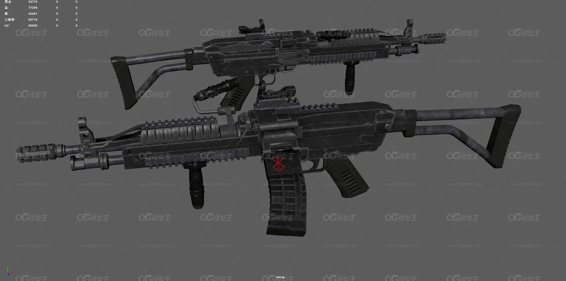 M249机枪 班用机枪 枪械 重机枪 机关枪 通用机枪 连射机枪 军事武器 自动武器 游戏装备-5