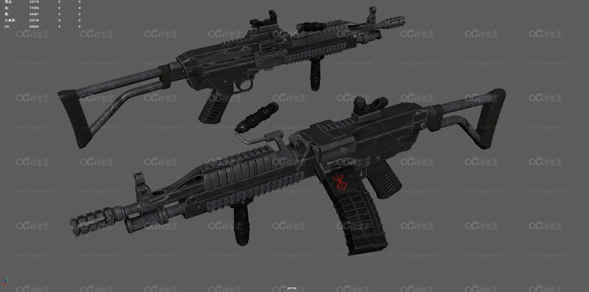 M249机枪 班用机枪 枪械 重机枪 机关枪 通用机枪 连射机枪 军事武器 自动武器 游戏装备-7