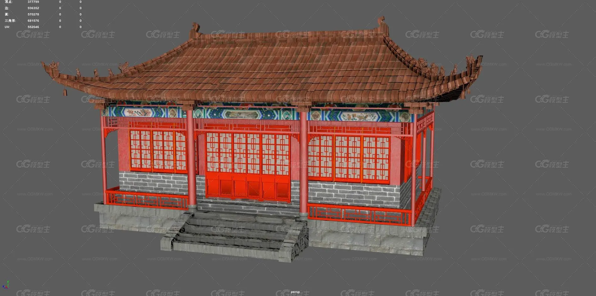 古代中式建筑 园林 古建厢房 古代大殿 东方建筑 阁楼 古代建筑 皇家风格建筑 宫殿 古代房子-5