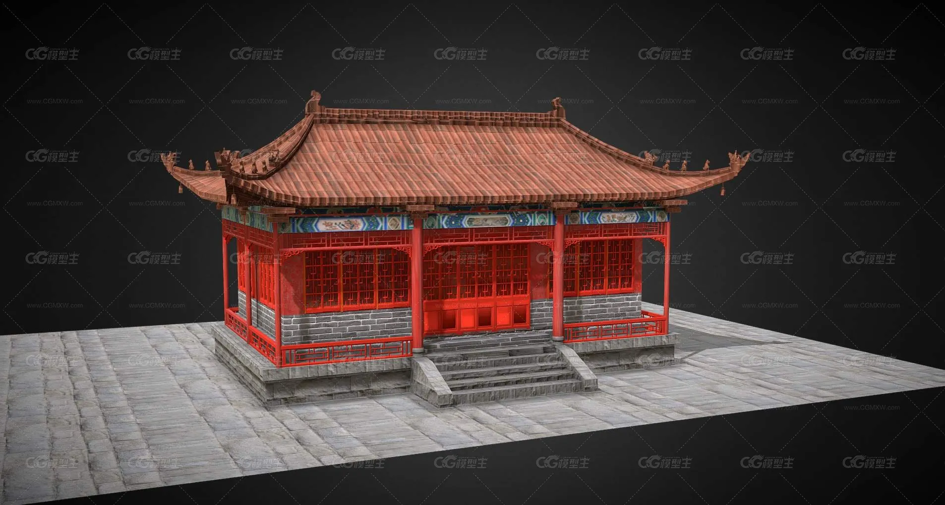 古代中式建筑 园林 古建厢房 古代大殿 东方建筑 阁楼 古代建筑 皇家风格建筑 宫殿 古代房子-1