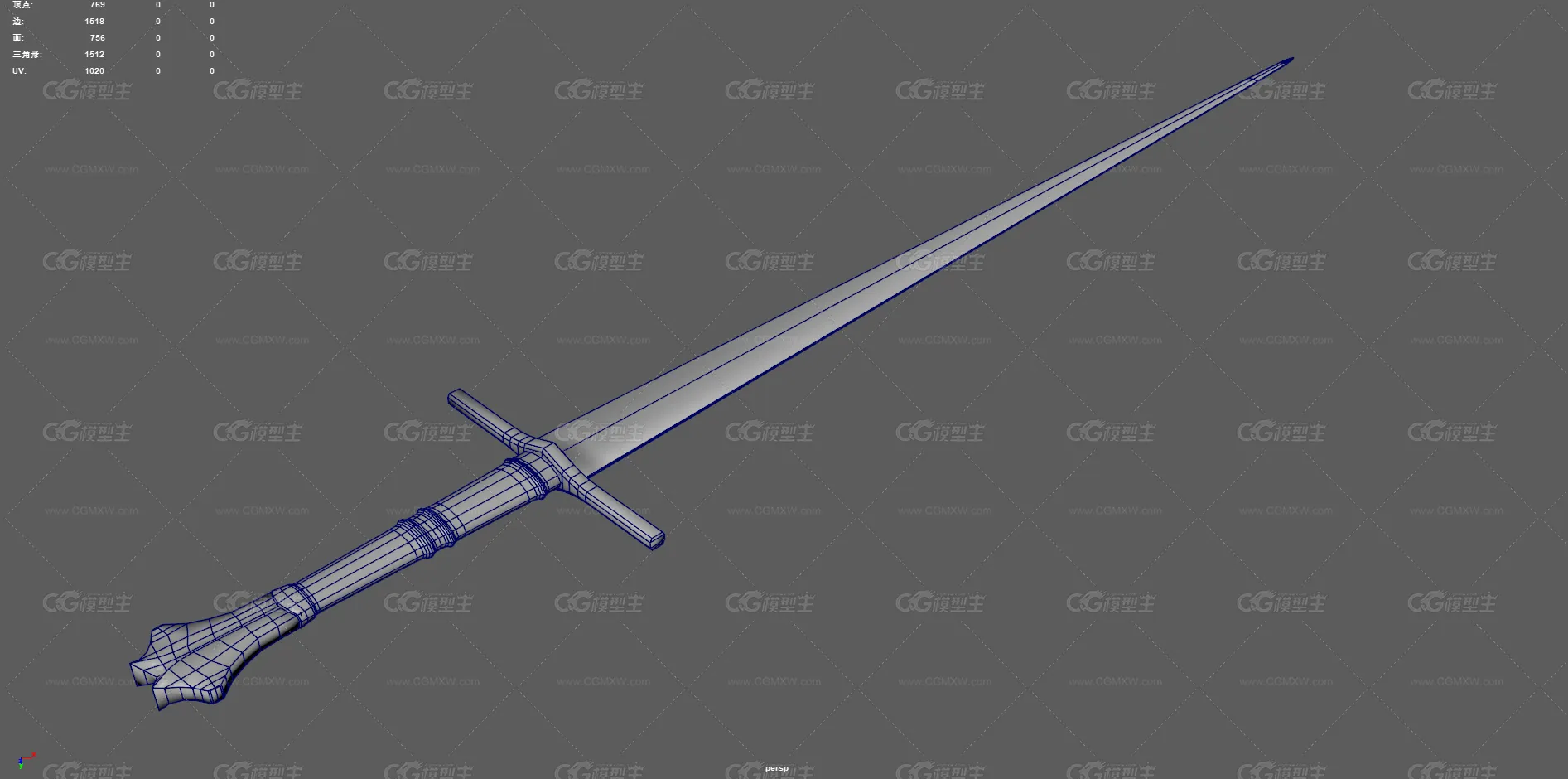 长剑 欧洲剑 古代剑 中世纪长剑 骑士佩剑 冷兵器 宝剑 铁剑 刀剑 宝剑 西方剑 道具 兵器-13