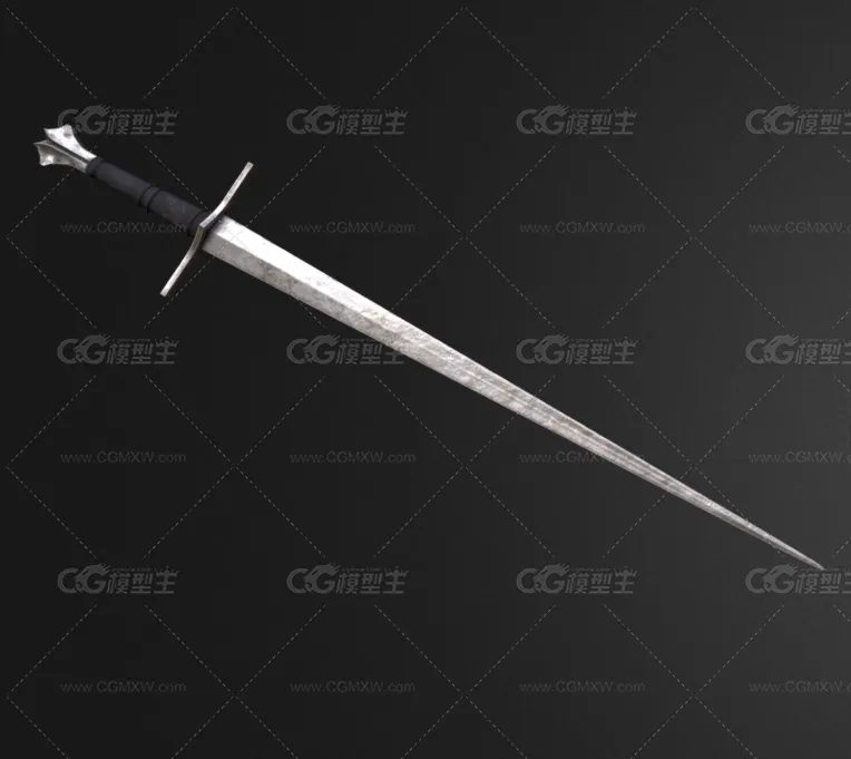 长剑 欧洲剑 古代剑 中世纪长剑 骑士佩剑 冷兵器 宝剑 铁剑 刀剑 宝剑 西方剑 道具 兵器-1