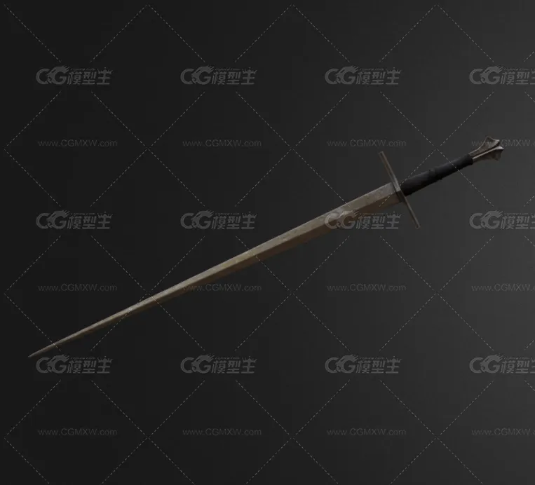 长剑 欧洲剑 古代剑 中世纪长剑 骑士佩剑 冷兵器 宝剑 铁剑 刀剑 宝剑 西方剑 道具 兵器-2