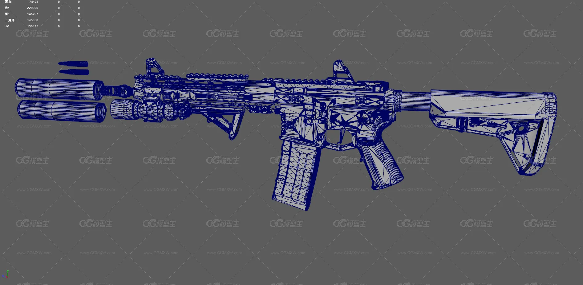 AR-15步枪 自动步枪 突击步枪 军事枪械 现代武器 冲锋枪 卡宾步枪 军事装备 武器 -9