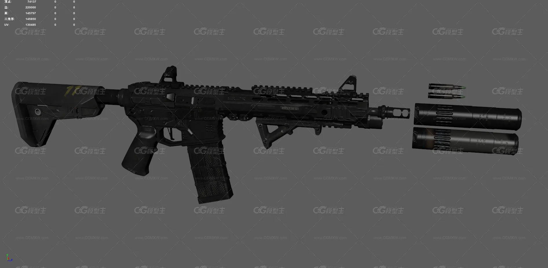 AR-15步枪 自动步枪 突击步枪 军事枪械 现代武器 冲锋枪 卡宾步枪 军事装备 武器 -6