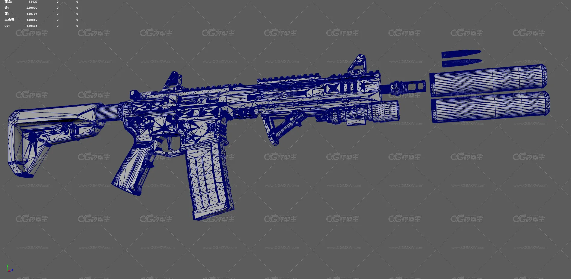 AR-15步枪 自动步枪 突击步枪 军事枪械 现代武器 冲锋枪 卡宾步枪 军事装备 武器 -12