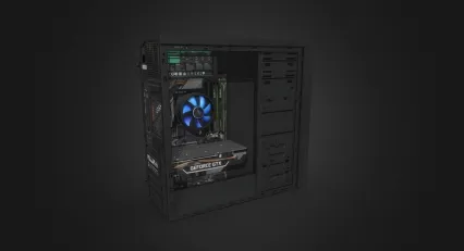 电脑主机 电脑内部结构 主机箱 办公电脑 游戏电脑 电竞主机 电脑套装 PC 水冷主机 酷炫主机 