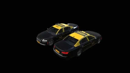出租车 TAXI 小汽车 的士 网约车 计程车 交通工具 打的 汽车 轿车 老式出租车 游戏汽车