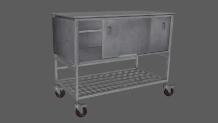 金属柜金属柜车 不锈钢桌子 厨房操作台 工作台 小推车 操作台 金属小车 