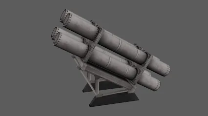 反舰导弹发射器  防空导弹 反舰导弹 舰载武器 鱼雷管 鱼雷发射器 空空导弹
