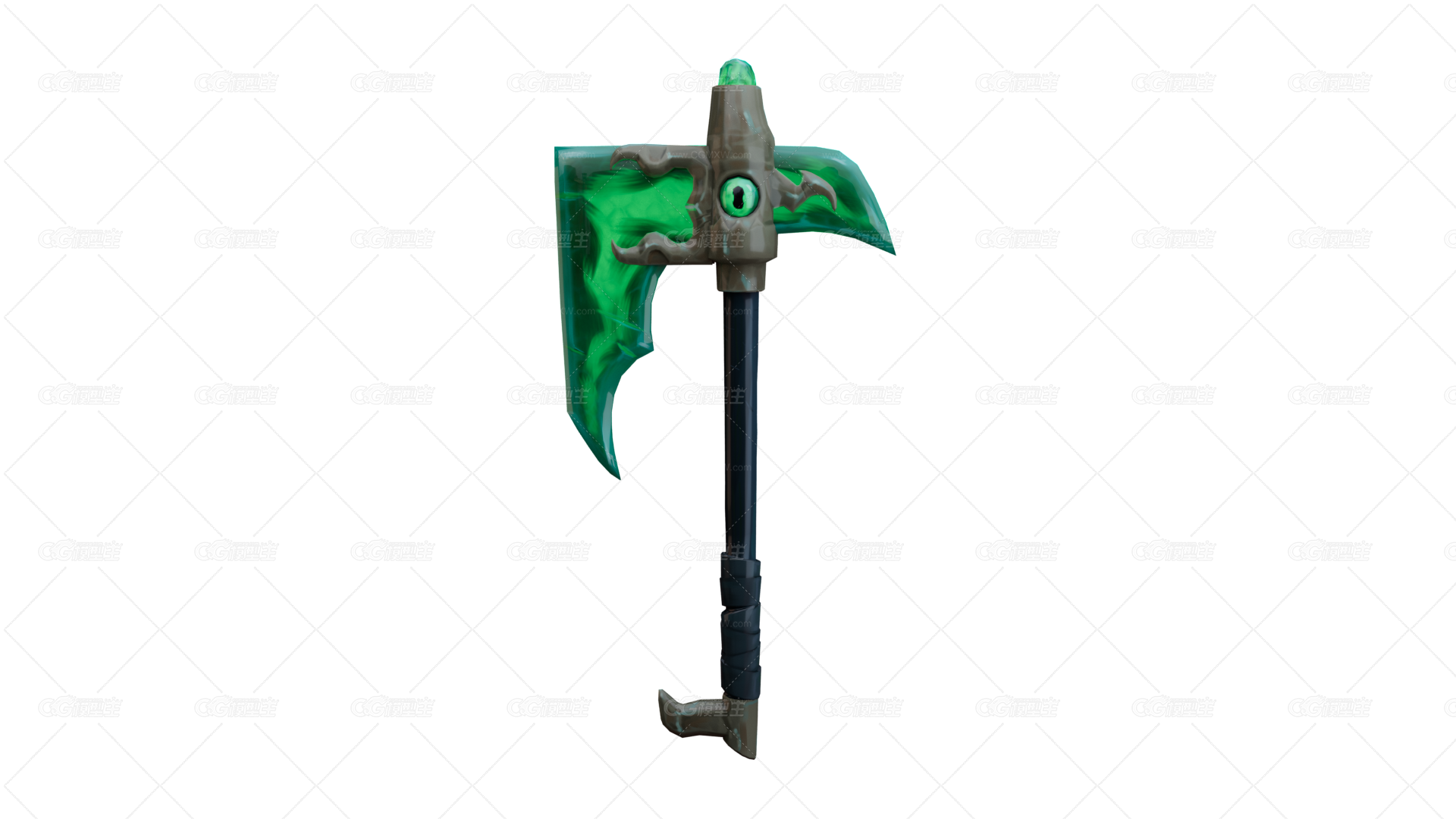 战斧 斧子 魔幻武器 兽人武器 游戏道具 古代兵器 冷兵器 神兵利器-1