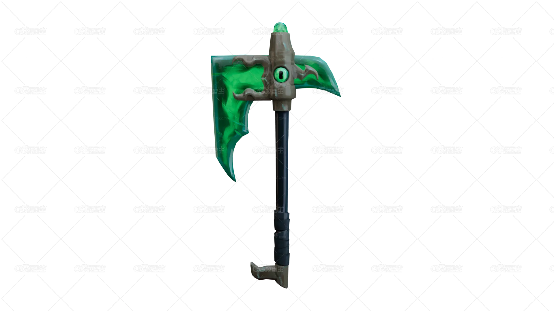 战斧 斧子 魔幻武器 兽人武器 游戏道具 古代兵器 冷兵器 神兵利器-1