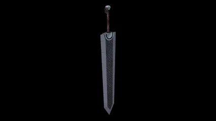 长剑 重剑 玄铁剑 魔幻武器 屠龙剑 冷兵器 武器 巨剑  古代武器 战士巨剑